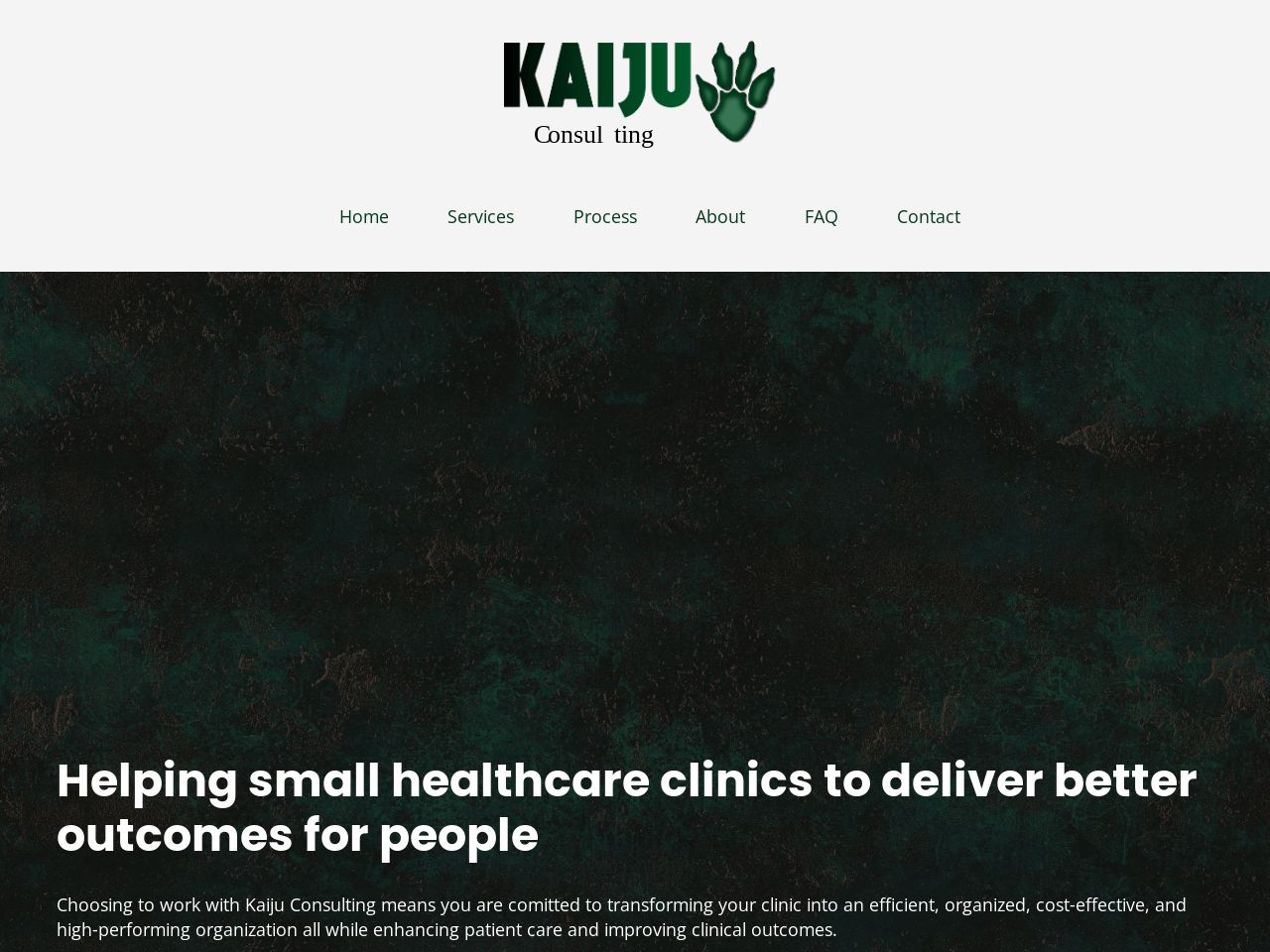 Thumbnail image of Kaiju Consulting - Transforming Healthcare Clinics